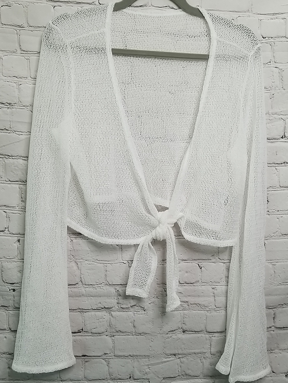 SHEIN Coverup XLarge Bell Sleeve Waist Tie